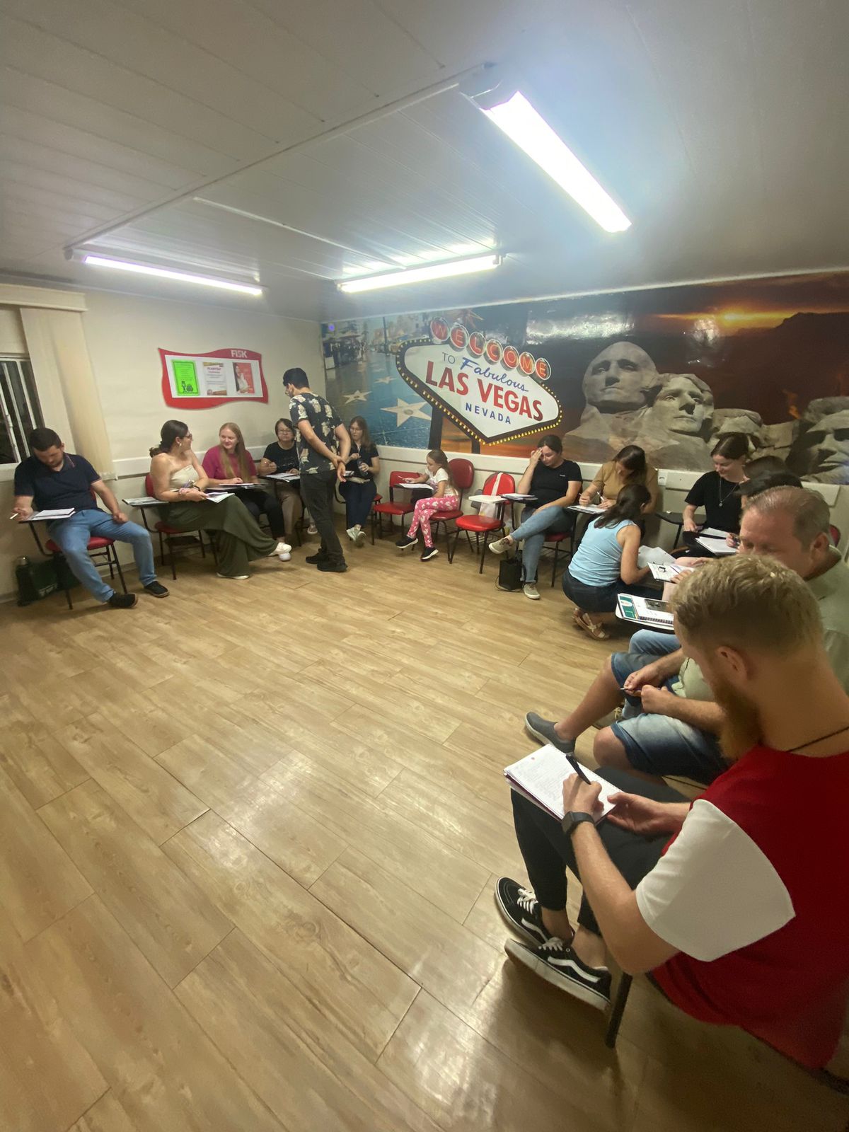 Alunos das aulas de polonês